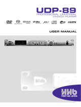 HHB comm Portable DVD Player UDP-89 User manual