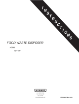 Hobart Garbage Disposal FD4-500 User manual