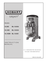 Hobart LEGACY ML-134334 User manual