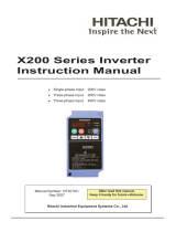 Hitachi X200 Series User manual