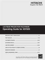 Hitachi 42V525 - LCD Projection TV User manual