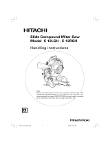 Hitachi Saw C 12RSH User manual