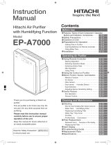 Hitachi EP-A7000 User manual