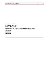 Hitachi 32CX32B User manual