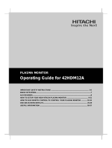 Hitachi 42HDM12A User manual