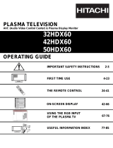 Hitachi 32HDX60 User manual