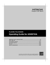 Hitachi Flat Panel Television 42HDF52A User manual