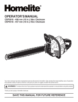 Homelite Chainsaw CSP4518 User manual