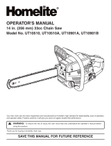 Homelite Chainsaw UT10510A User manual