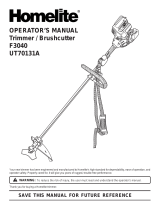 Homelite Brush Cutter F3040 User manual