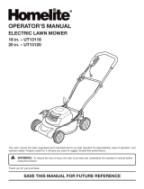 Homelite Lawn Mower UT13120 User manual