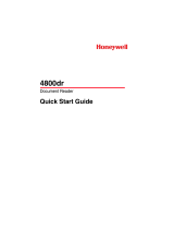 Honeywell Barcode Reader 4800dr User manual
