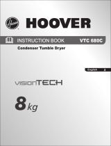 Hoover Clothes Dryer VTC 680C User manual