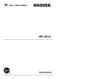 Hoover Dishwasher HFI 3015 User manual