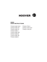 Hoover Cooktop HGH 640 SW User manual