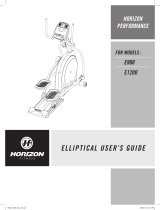 Horizon Fitness E900 User manual