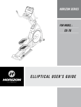 Horizon Fitness EX-76 User manual