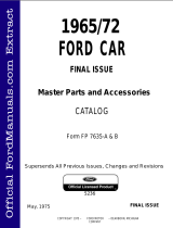 Ford 1965/72 User manual