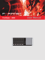 Fortinet FortiGate 4000 User manual
