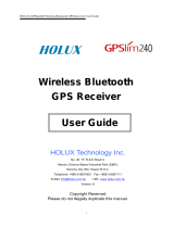 Holux 240 User manual