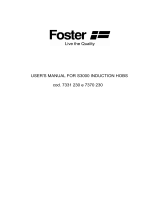 Foster Cooktop 7331 230 User manual