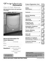 Frigidaire Dishwasher 3000 SpeedClean Series User manual