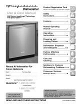 Frigidaire Dishwasher 4000 Series AquaSurgeTM Technology User manual