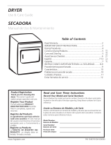 Frigidaire Clothes Dryer 134674100A User manual