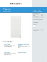 Frigidaire Freezer FFFU13M1QW User manual