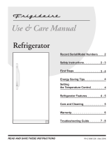 Frigidaire Refrigerator 216961200 User manual