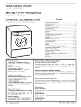 Frigidaire Washer 134675000 User manual