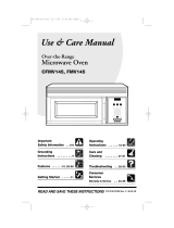 Frigidaire Microwave Oven CFMV145 User manual