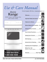 Frigidaire Range 316417029 User manual