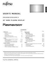 Fujitsu Computer Monitor PDS4203W-H / PDS4203E-H User manual