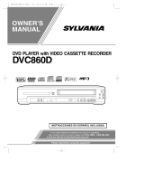 Sylvania SRD3900 User manual