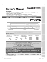 Funai DVD VCR Combo PY90VG User manual