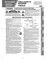 Emerson F260LC User manual