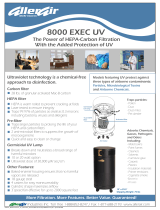 AllerAir Air Cleaner 8000 Exec UV User manual
