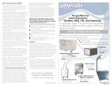 AllerAir Air Cleaner 9150 W User manual