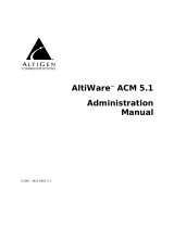 Altigen ACM 5.1 User manual