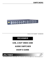 Altinex Switch MX2456RM User manual