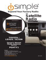 iSimple Car Satellite Radio System PGHTY1 User manual