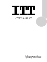 ITT CTV 29-100-1 ST User manual