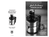 Jack Lananne's Power Juicer Juicer SSMT1000 User manual