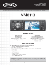 Jensen Car Video System VM8113 User manual