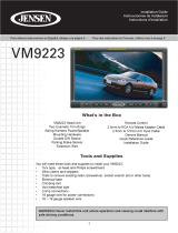 Jensen VM9223 - Touch Screen Double Din MultiMedia Receiver User manual