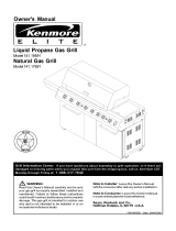 Kenmore Elite Gas Grill 141.16691 User manual