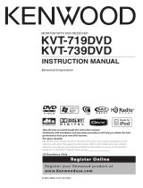 Kenwood Portable DVD Player KVT-739DVD User manual