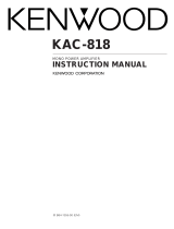 Kenwood KAC-818 User manual