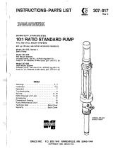 Graco 307917A SEVERE-DUTY, STAINLESS STEEL 10:1 Ratio Standard Pump User manual